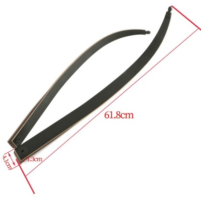 Black Hunter Wooden Recurve Takedown Bow for Adults