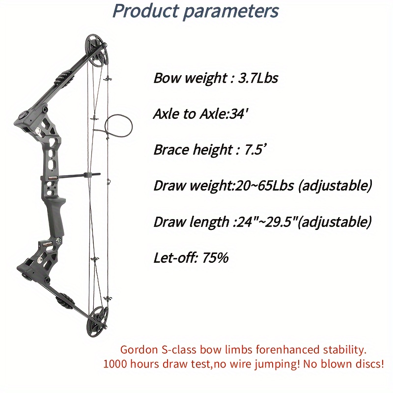 JUNXING Dragon X8 Compound Bow Hunting Bow 20-70 lbs