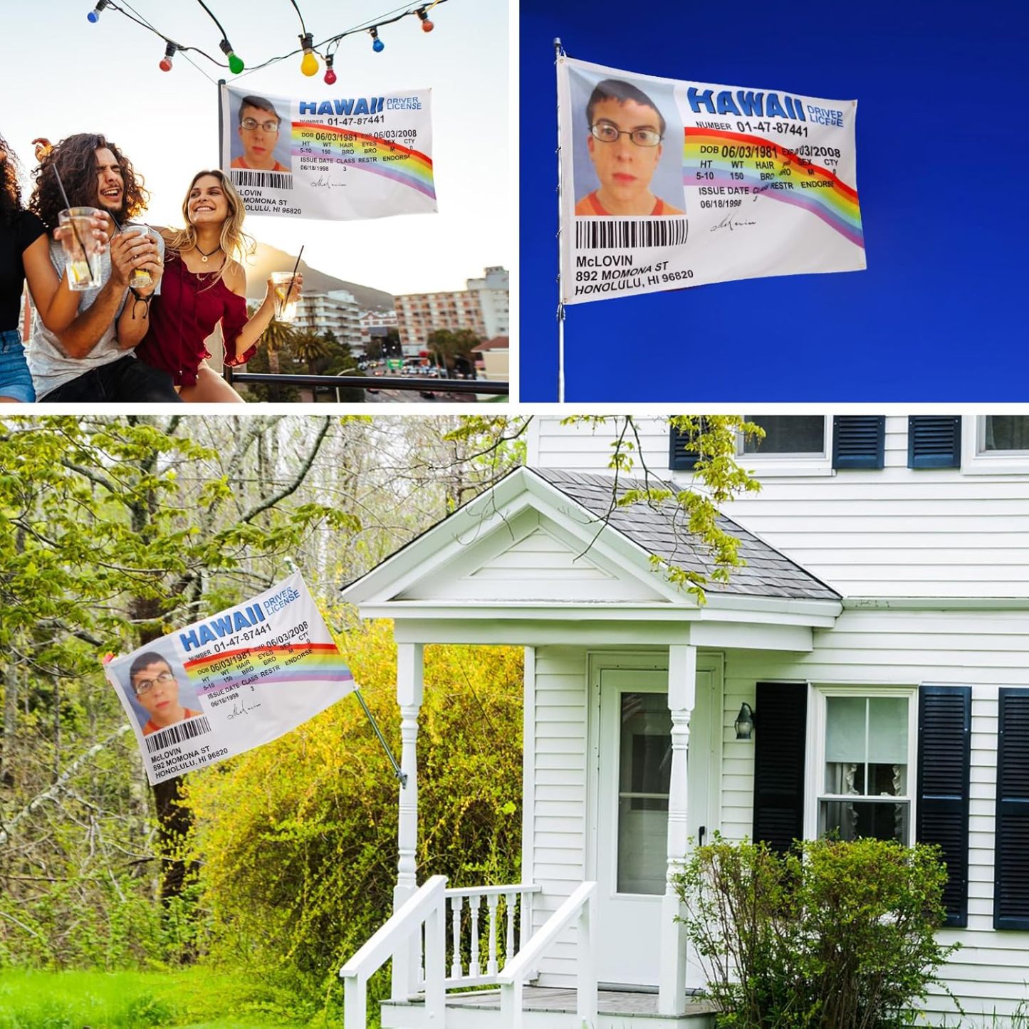 Golf ID Flag Banner and Card,  Outdoor Flag