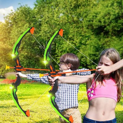 Bow and Arrow Archery outdoor sports - Game Toys for Kids Boys Girls