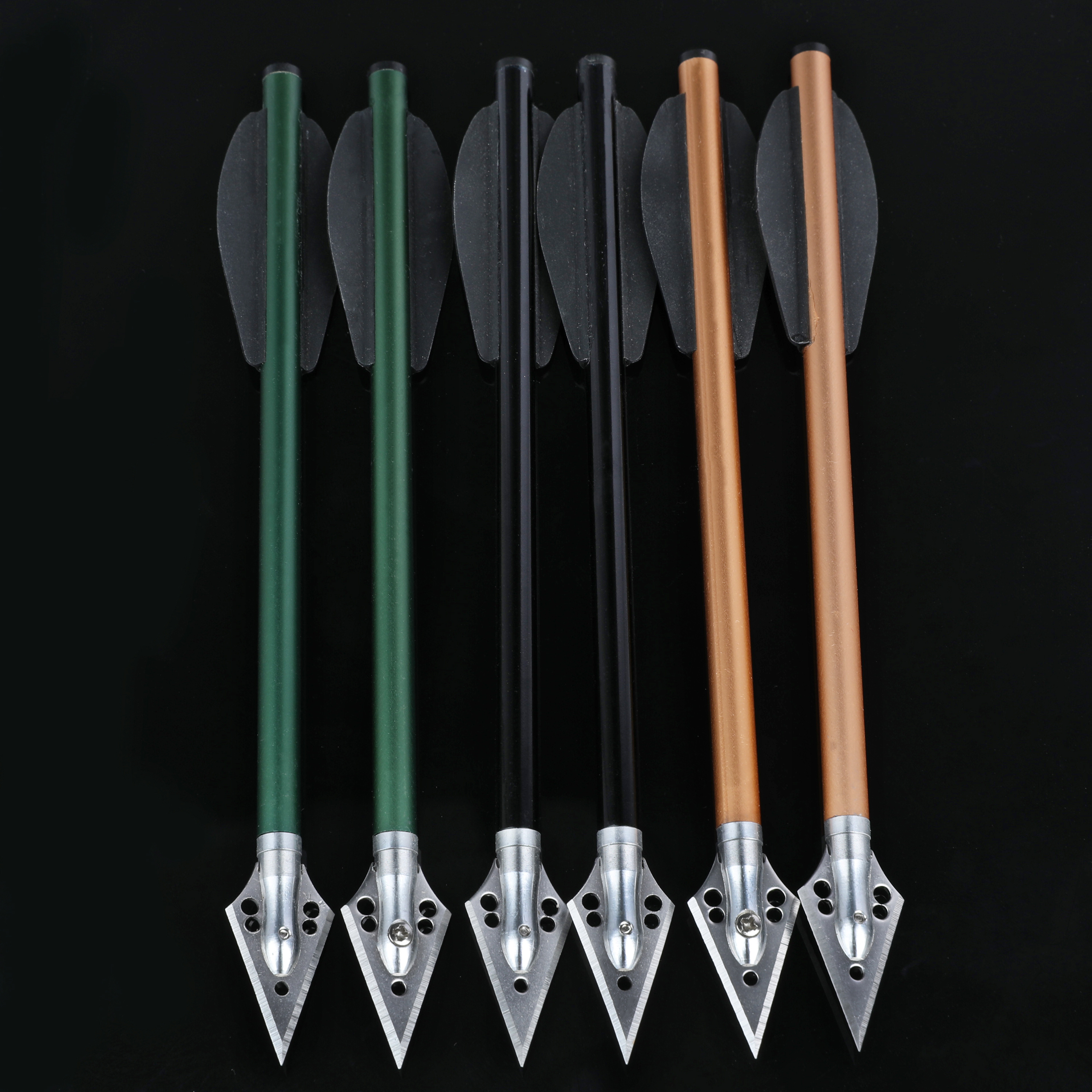 AMEYXGS 6.3"Arrow Bolts Aluminum Arrow Mini Bow Hunting Archery 24X 