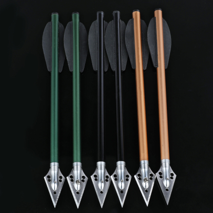 AMEYXGS 6.3"Arrow Bolts Aluminum Arrow Mini Bow Hunting Archery 24X 