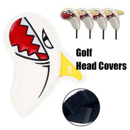 Guard Your Irons with Style: Shark Design 9-Piece Iron Headcover Set