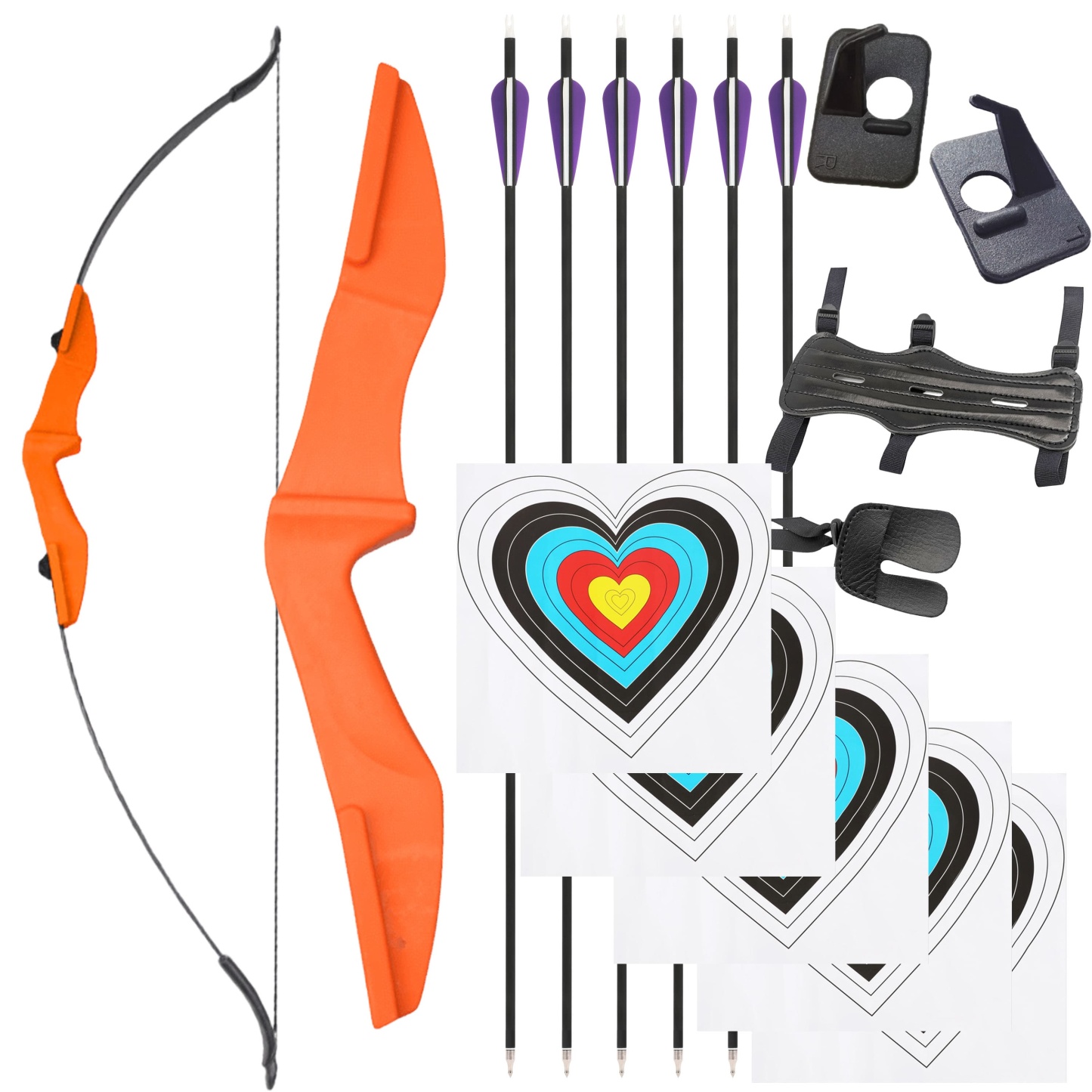 AMEYXGS Archery Bow and Arrow 57" Takedown Recurve Bow 30-40lbs