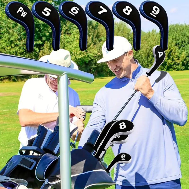  Golf Club Cover 12X Set Driver Head Cover Long Neck Design