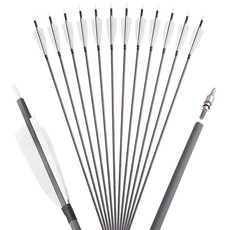 🎯Archery Carbon Arrow for Hunting Shooting-AMEYXGS Archery