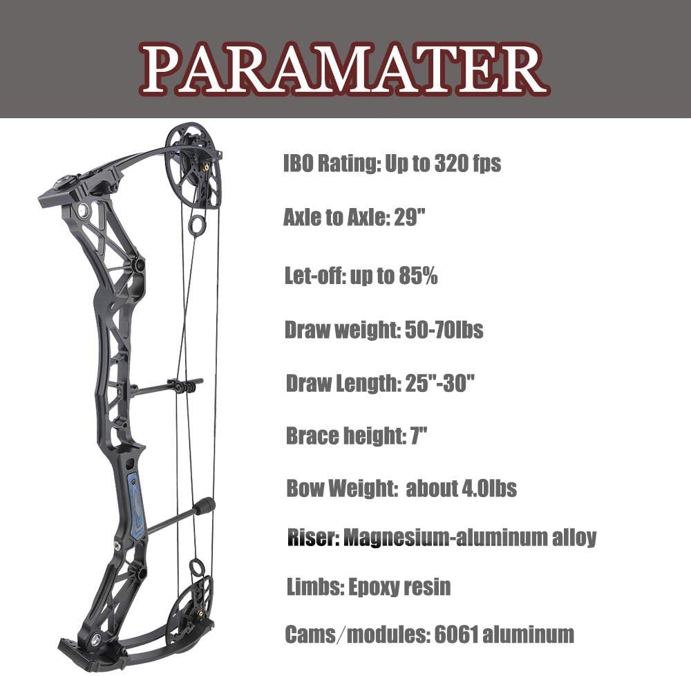 🎯Archery Hunting Compound Bow Target Practice 50-70lbs-AMEYXGS Archery