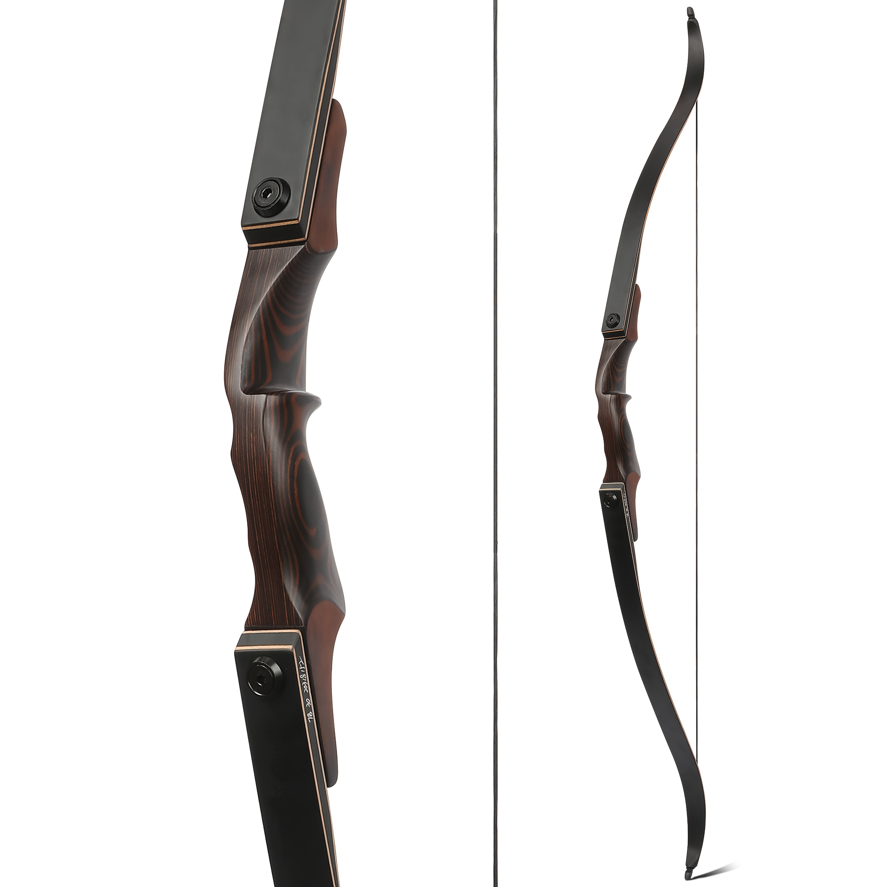 Takedown Recurve Bow 60" Bamboo Core – Perfect Christmas Gift for Hunters & Archers