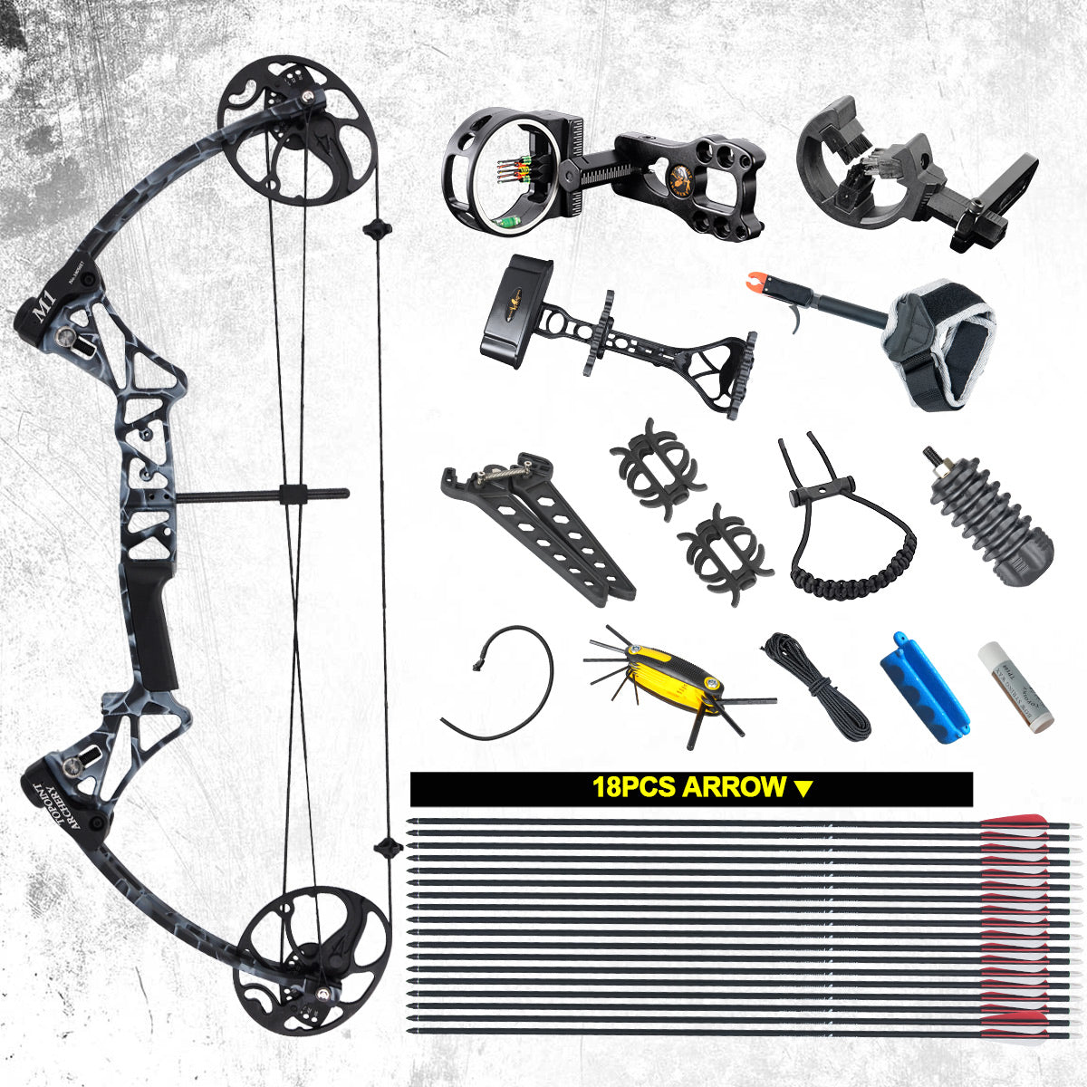 🎯1 Set 19-70lbs M1 Archery Compound Bow-AMEYXGS Archery