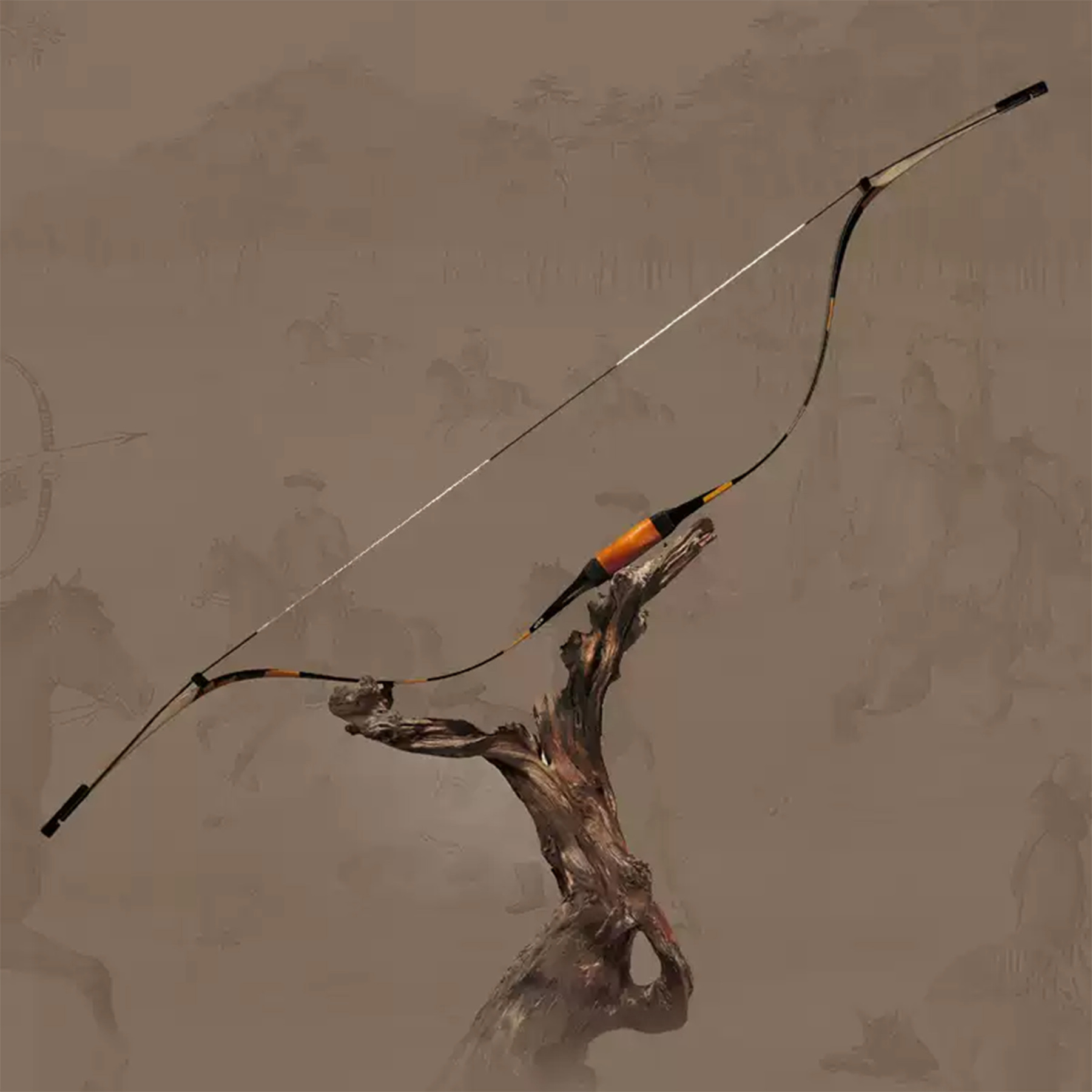 AF Archery Qing Bow Traditional Long Bow 25-45lbs Shooting 