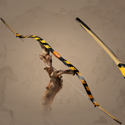 AF Archery Qing Bow Traditional Long Bow 25-45lbs Shooting 