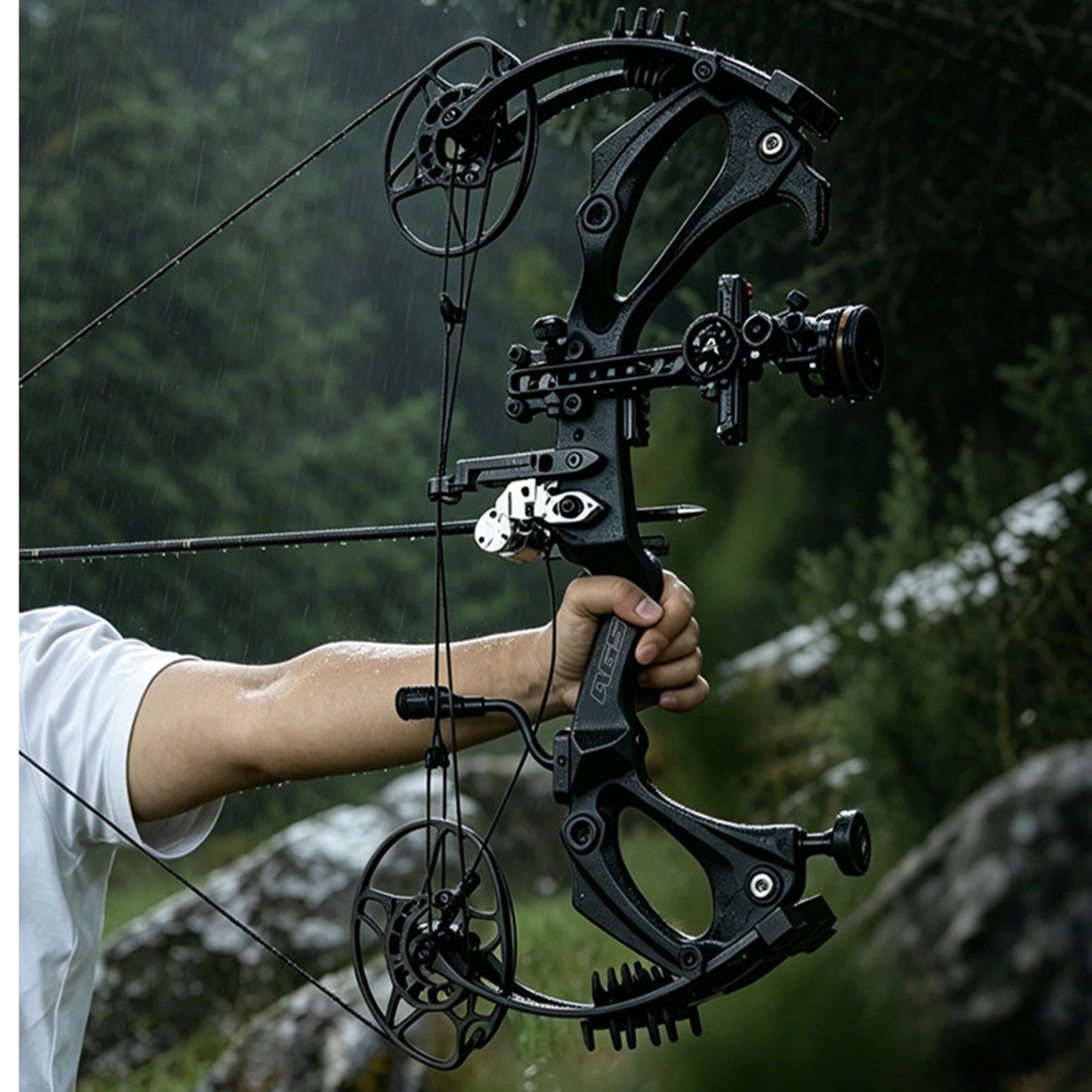 AGS 0-75lbs Target Compound Bow Kit Shooting Archery 