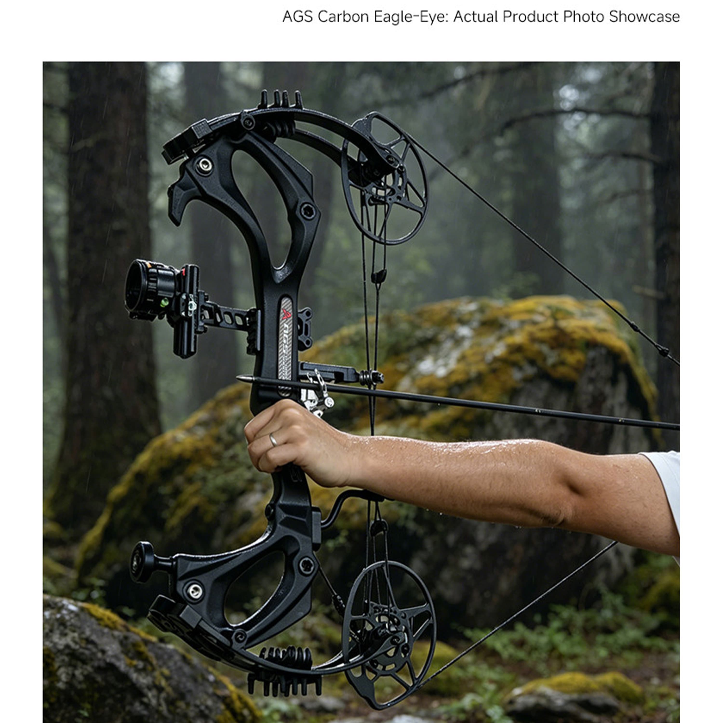 AGS 0-75lbs Target Compound Bow Kit Shooting Archery 