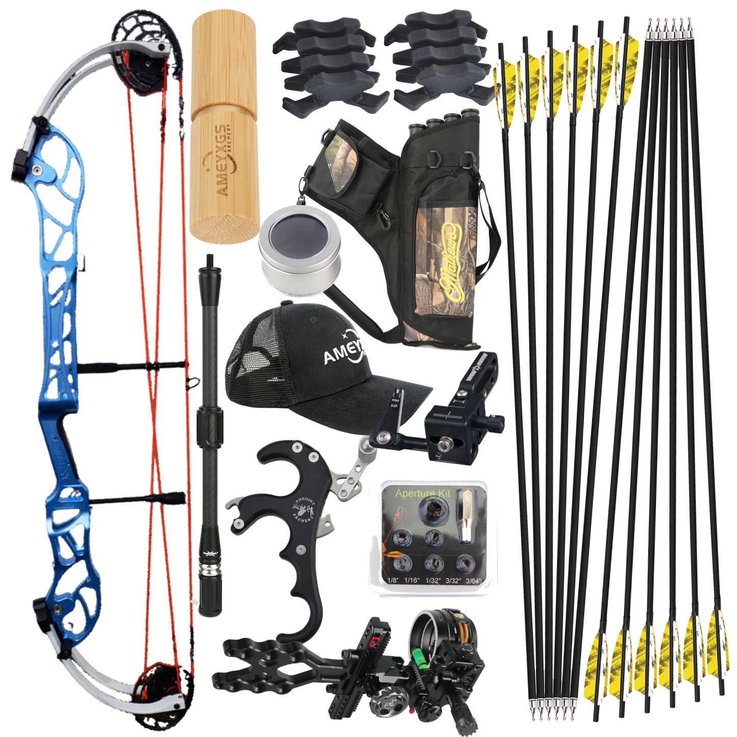 AGS 40-60lbs Target Compound Bow Kit Shooting Archery Hunting
