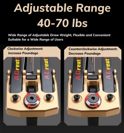 AGS 40-70lbs Target Compound Bow Kit Shooting Archery