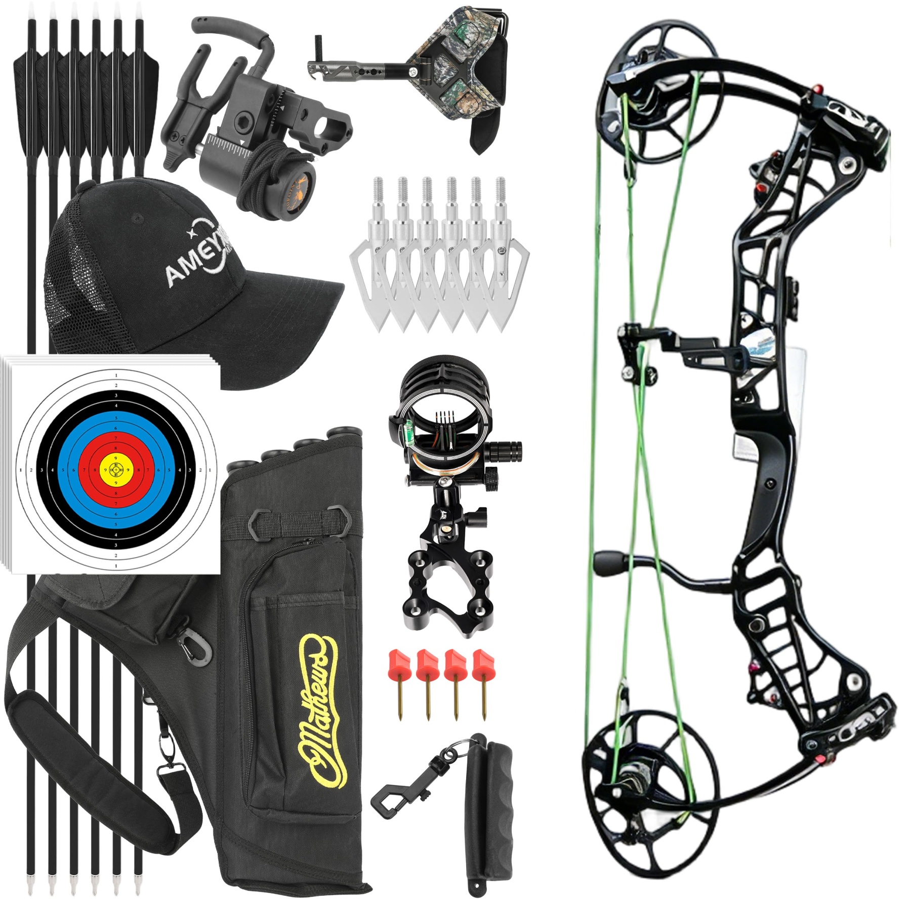 AGS 45-75lbs Compound Bow Hunting Kit Shooting Archery