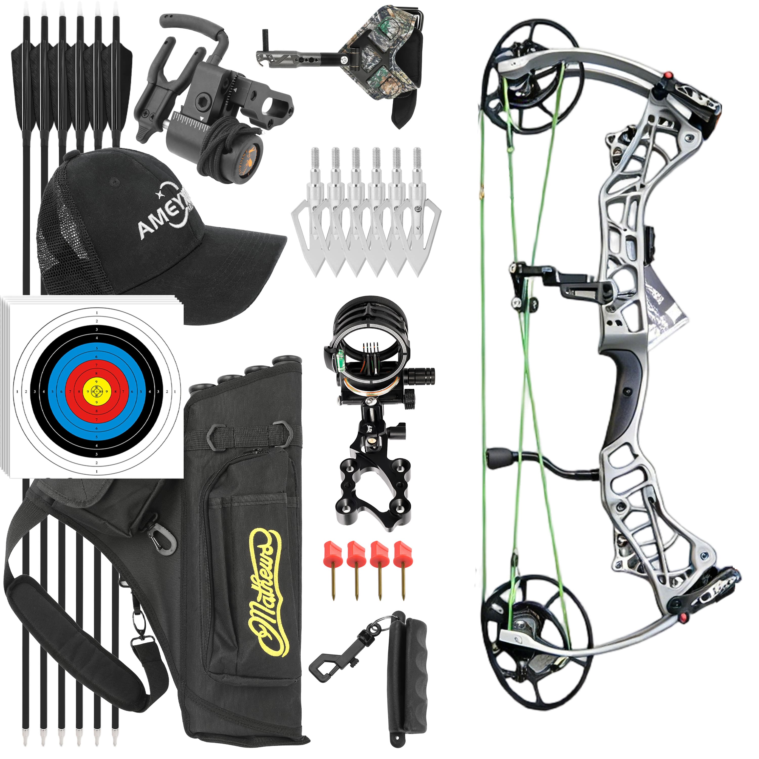 AGS 45-75lbs Compound Bow Hunting Kit Shooting Archery