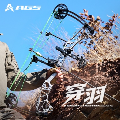 AGS 45-75lbs Target Compound Bow Kit Shooting Archery 