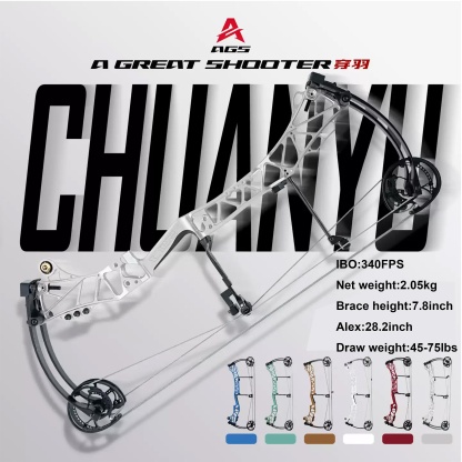AGS 45-75lbs Target Compound Bow Kit Shooting Archery 