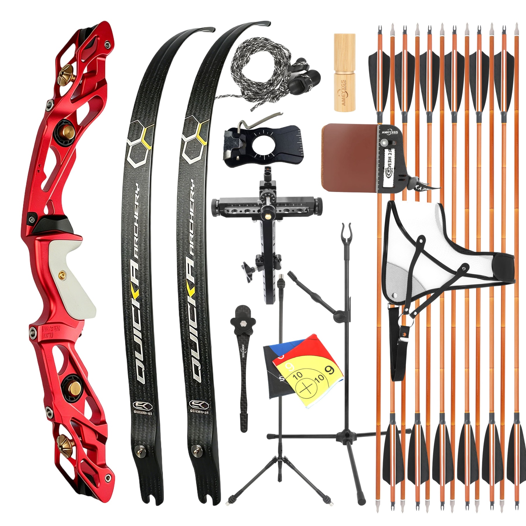 BOSEN 18-50bs Recurve Bow Kit Takedown Shooting Archery