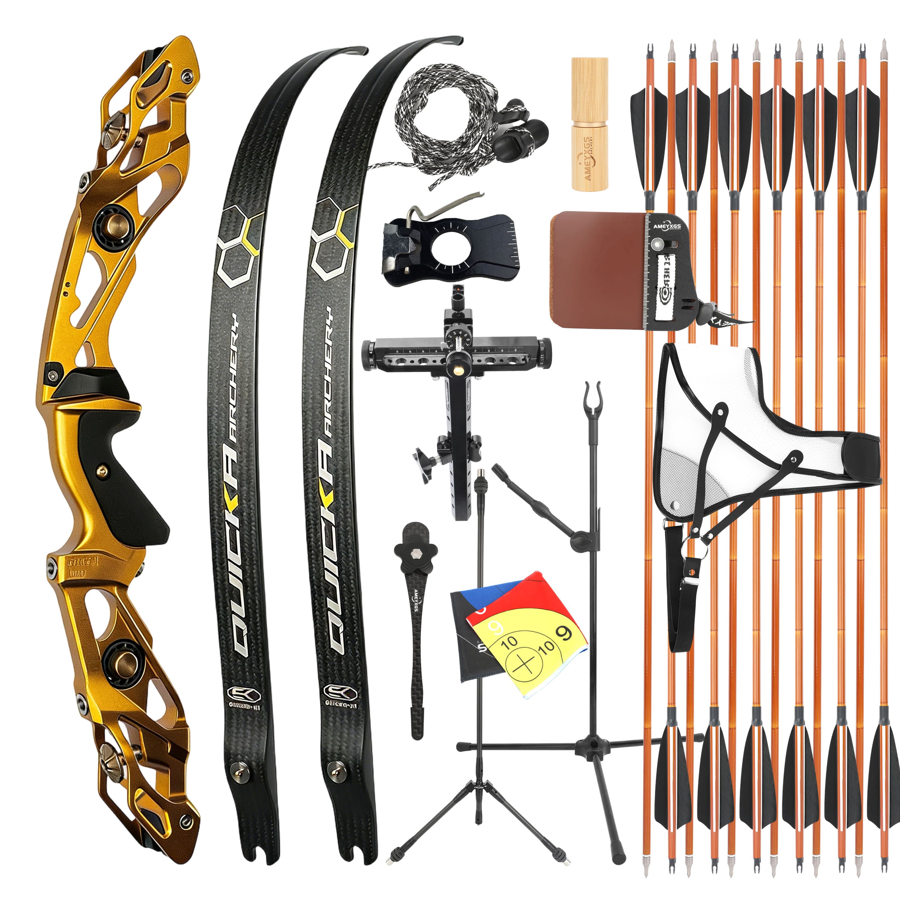 BOSEN 18-50bs Recurve Bow Kit Takedown Shooting Archery