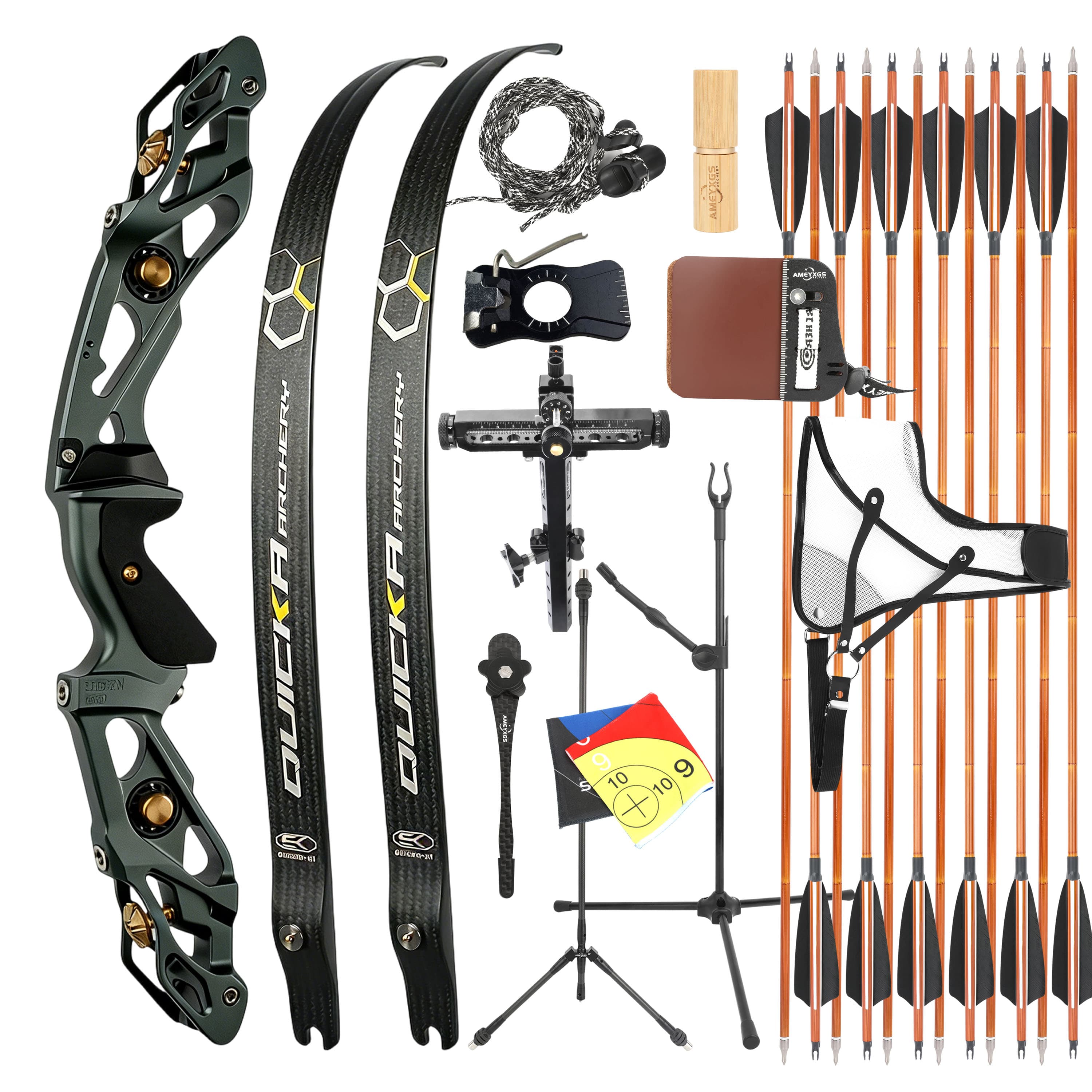 BOSEN 18-50bs Recurve Bow Kit Takedown Shooting Archery