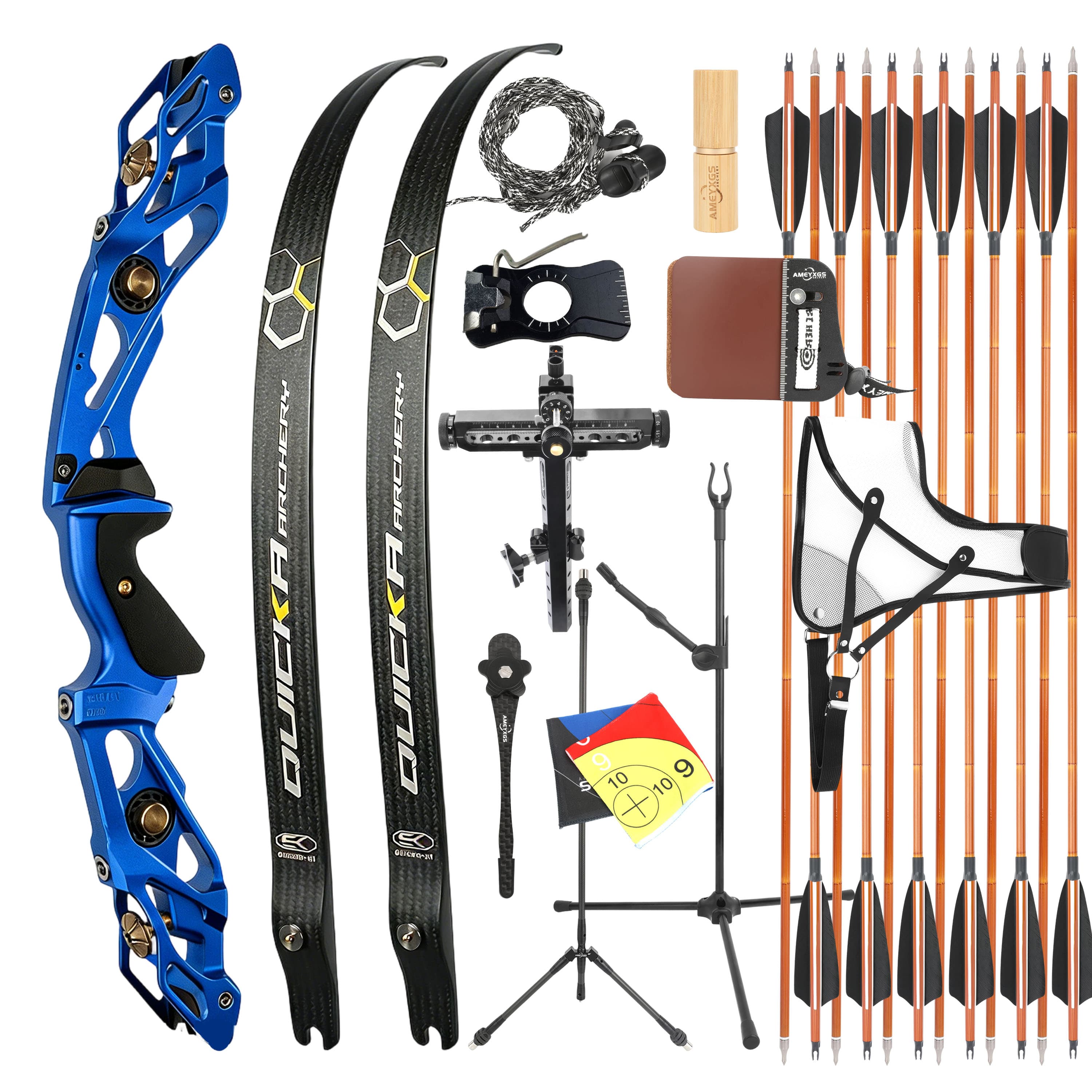 BOSEN 18-50bs Recurve Bow Kit Takedown Shooting Archery