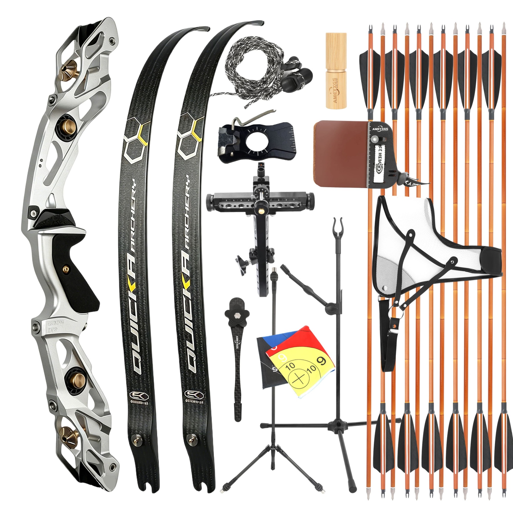 BOSEN 18-50lbs Recurve Bow Kit Takedown Archery Set for Beginners & Experts