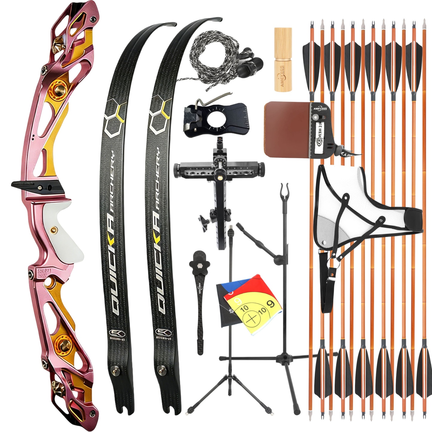 BOSEN 18-50bs Recurve Bow Kit Takedown Shooting Archery