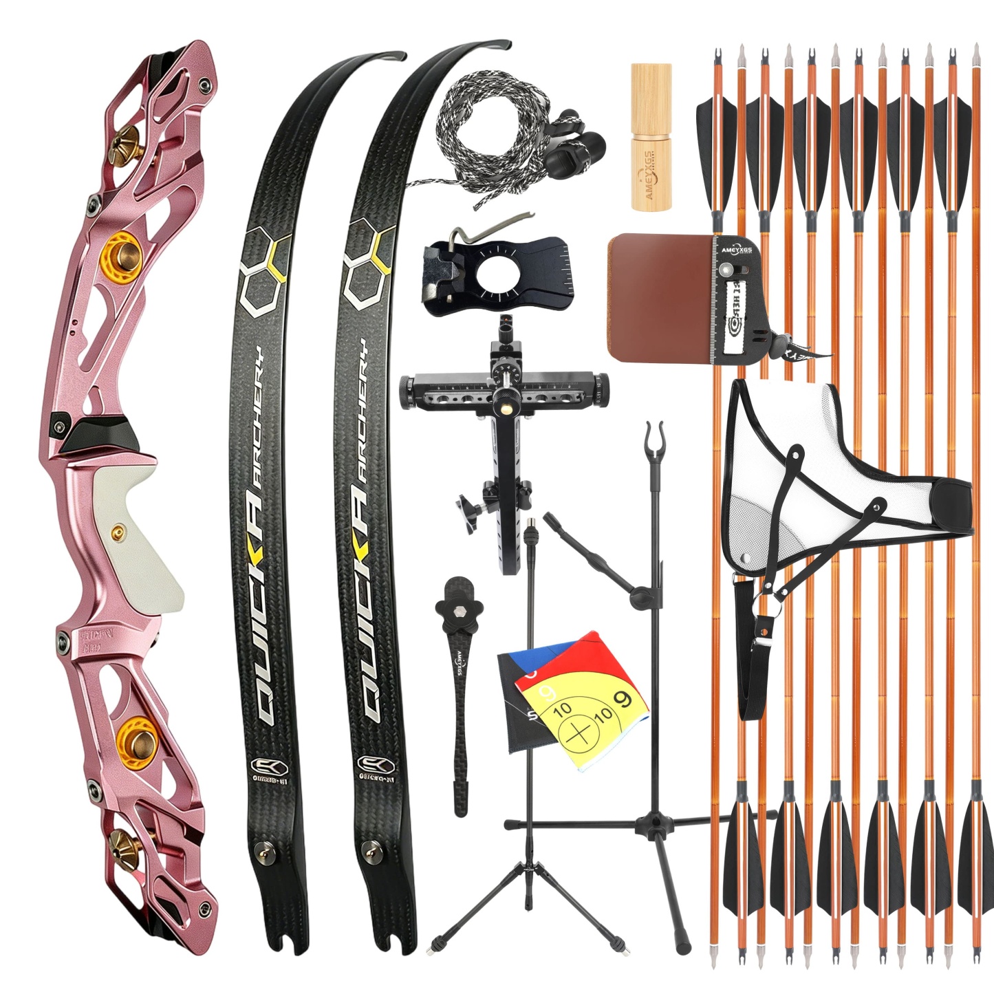 BOSEN 18-50bs Recurve Bow Kit Takedown Shooting Archery