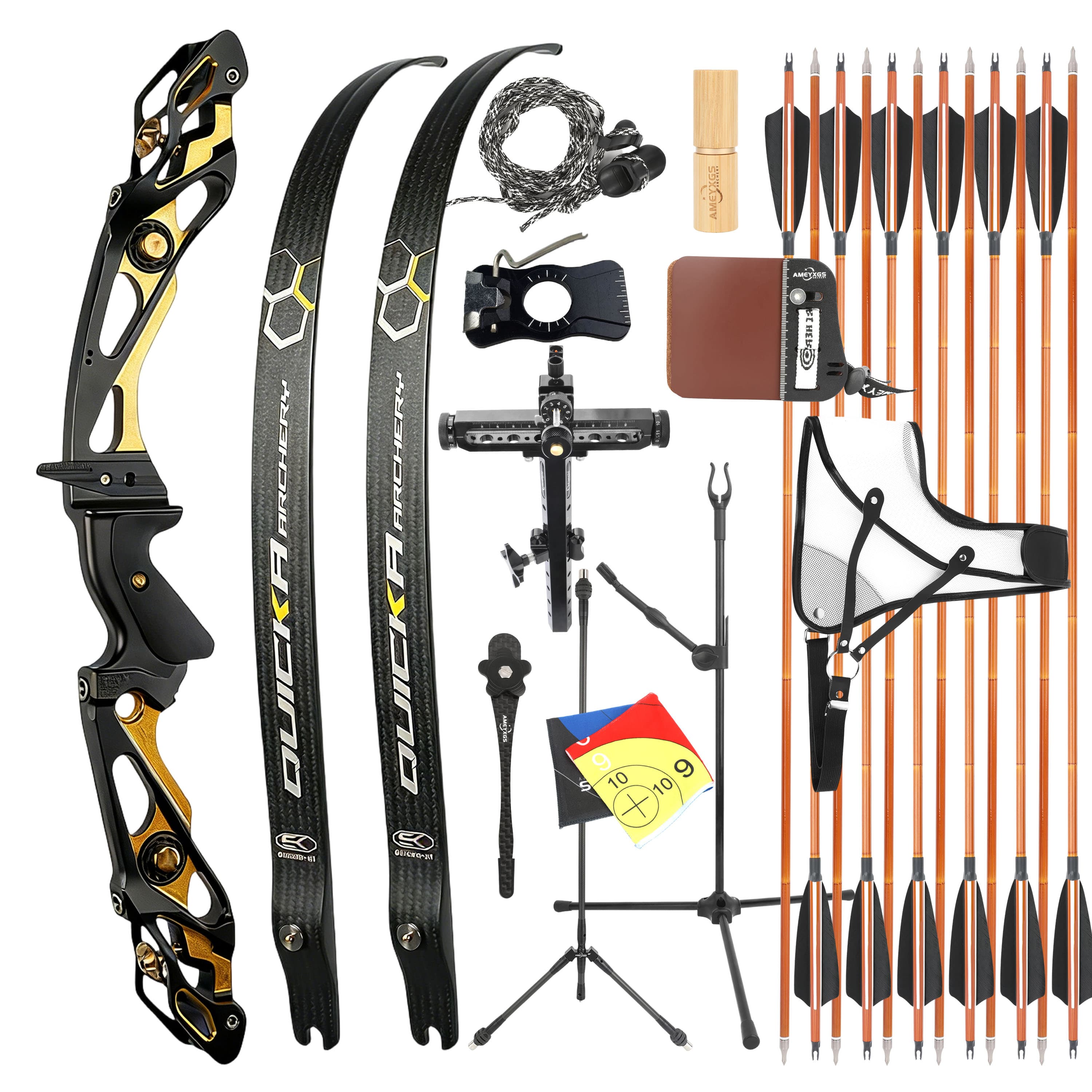 BOSEN 18-50bs Recurve Bow Kit Takedown Shooting Archery