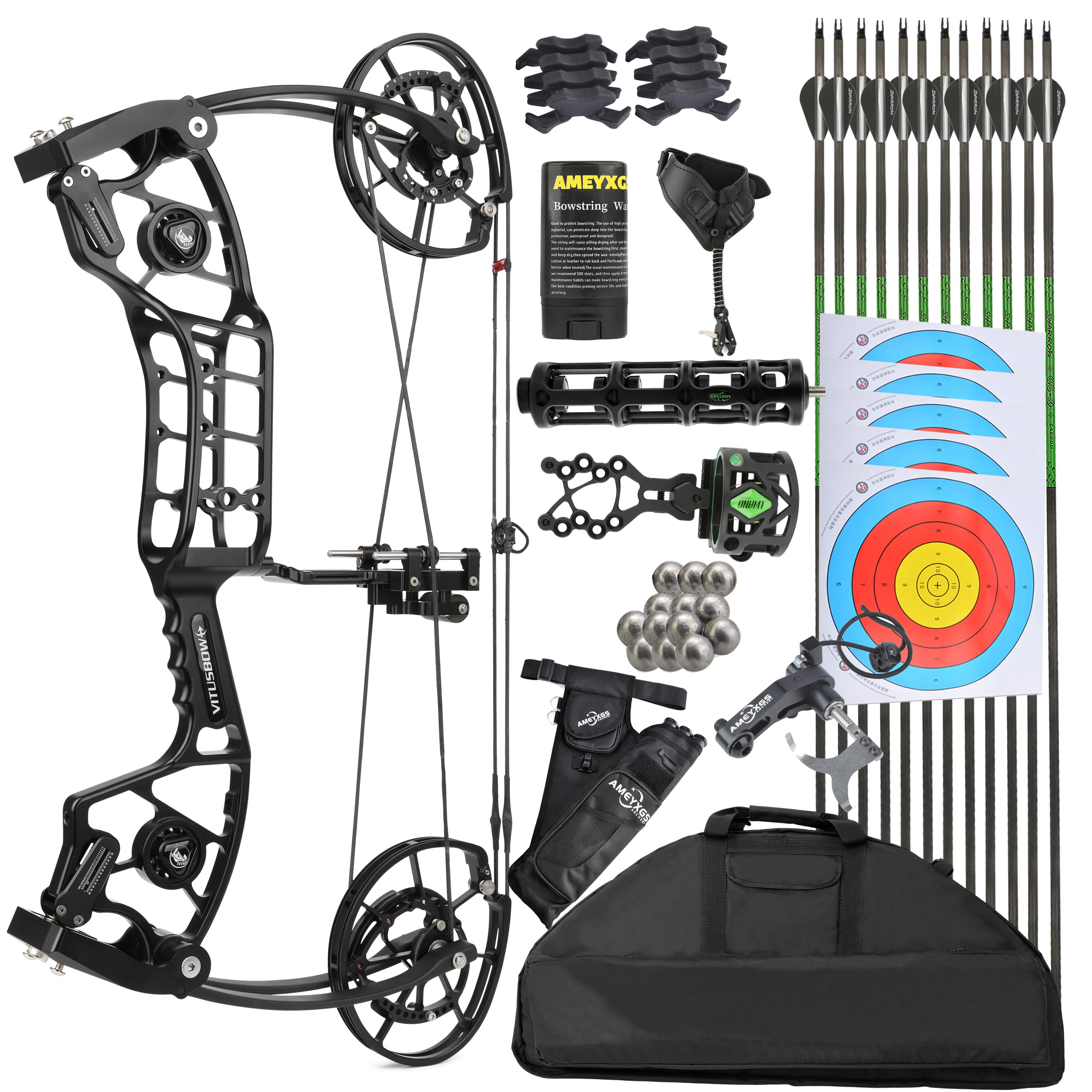 WITUSBOW MAX Compound Bow Dual Purpose Set Archery Steel Ball Hunting