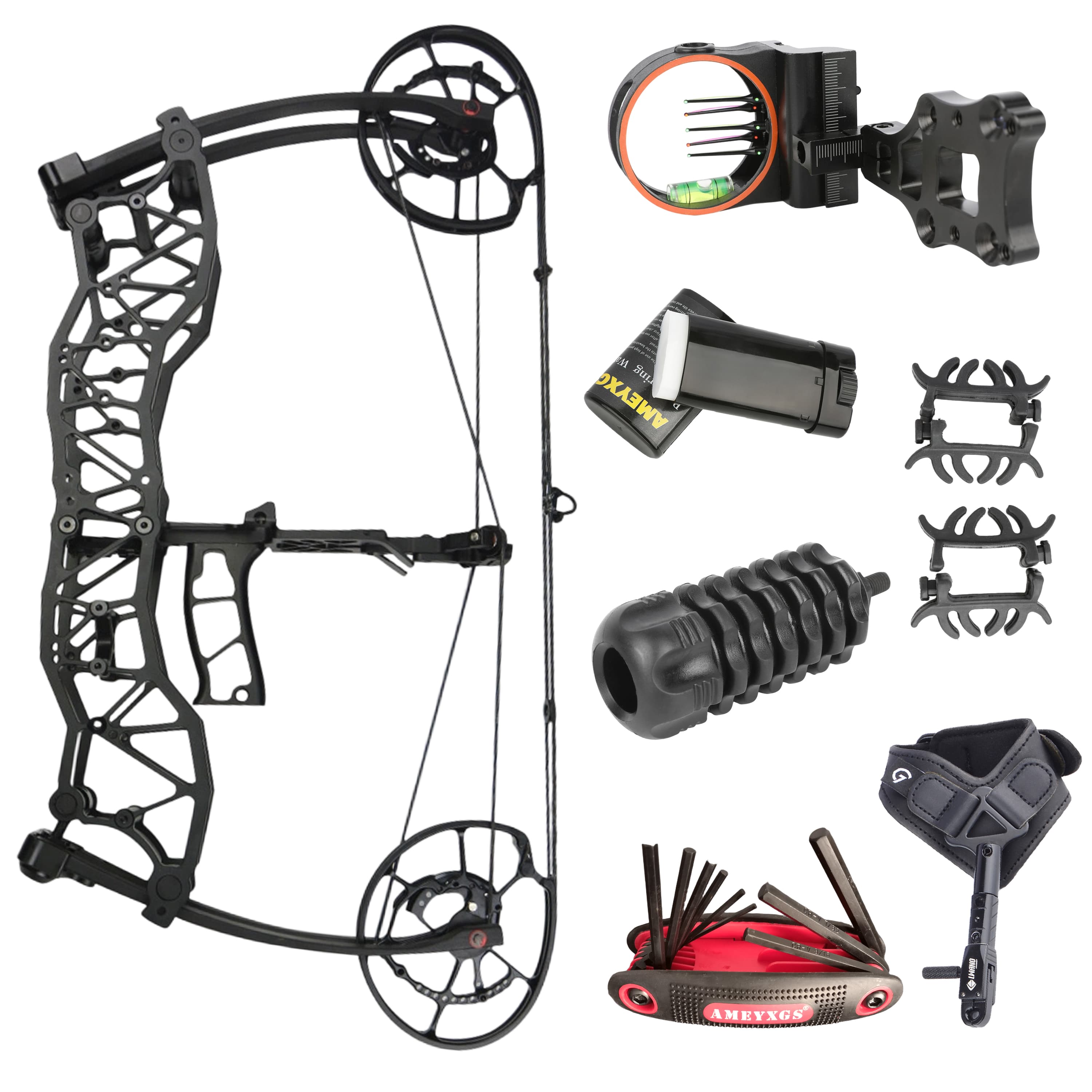AMEYXGS 40-60lbs Target Compound Bow Kit Hunting Archery