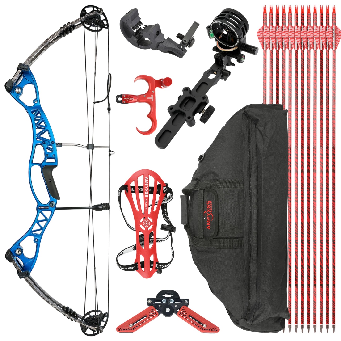 AMEYXGS 40-60lbs Target Compound Bow Kit Shooting Archery