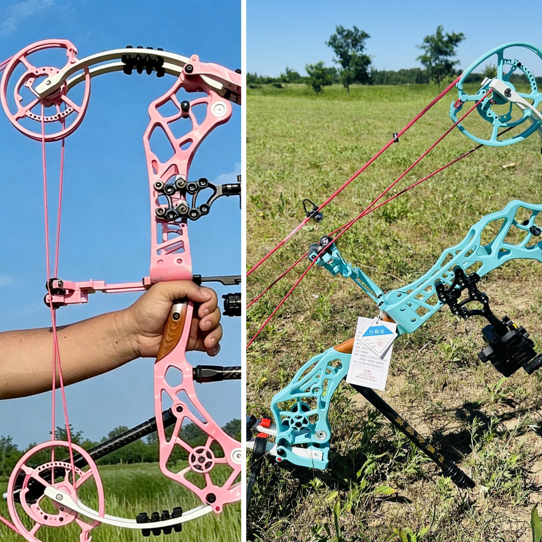 AMEYXGS 40-75lbs Target Compound Bow Kit Shooting Archery