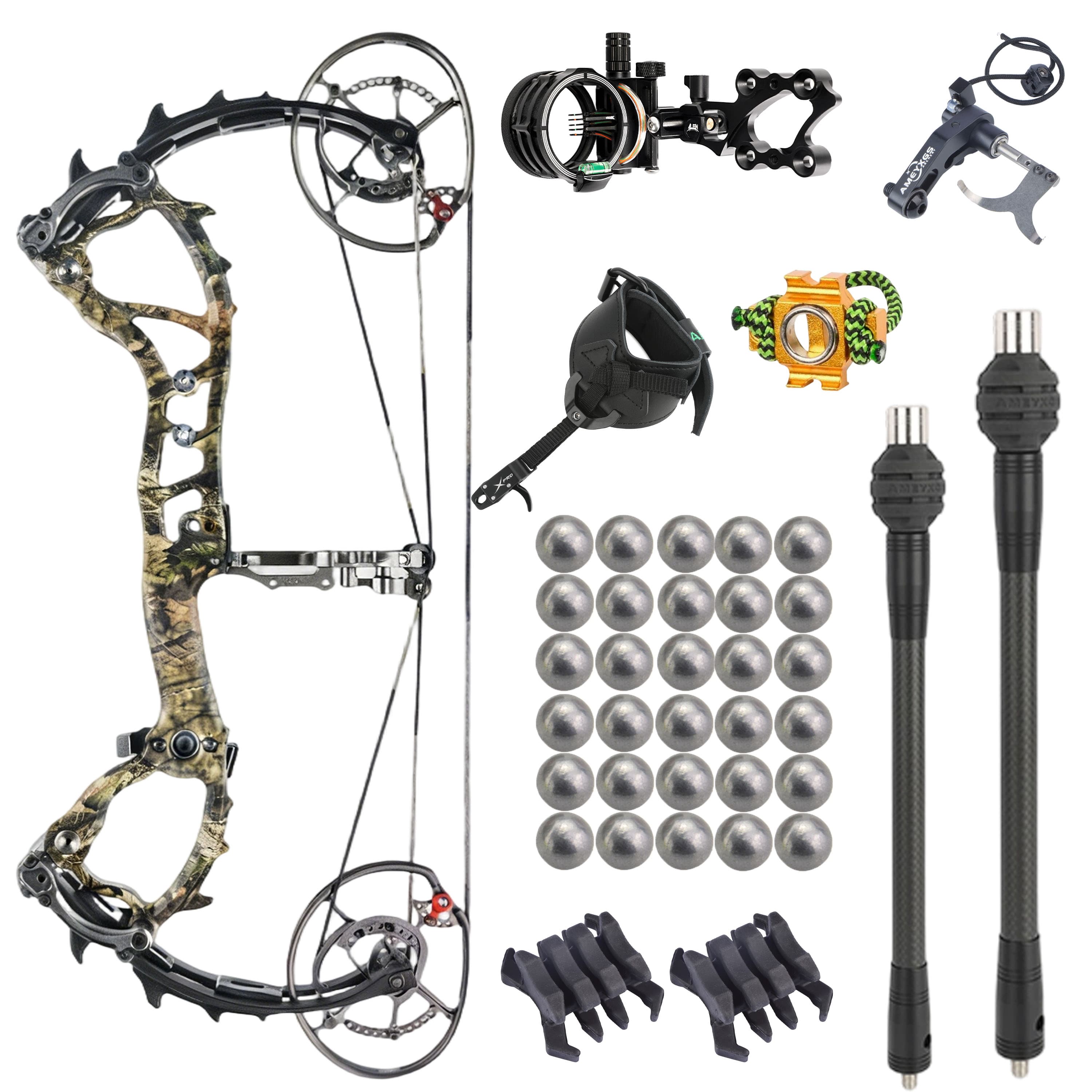 AMEYXGS 50-70lbs Target Compound Bow Kit Hunting Archery