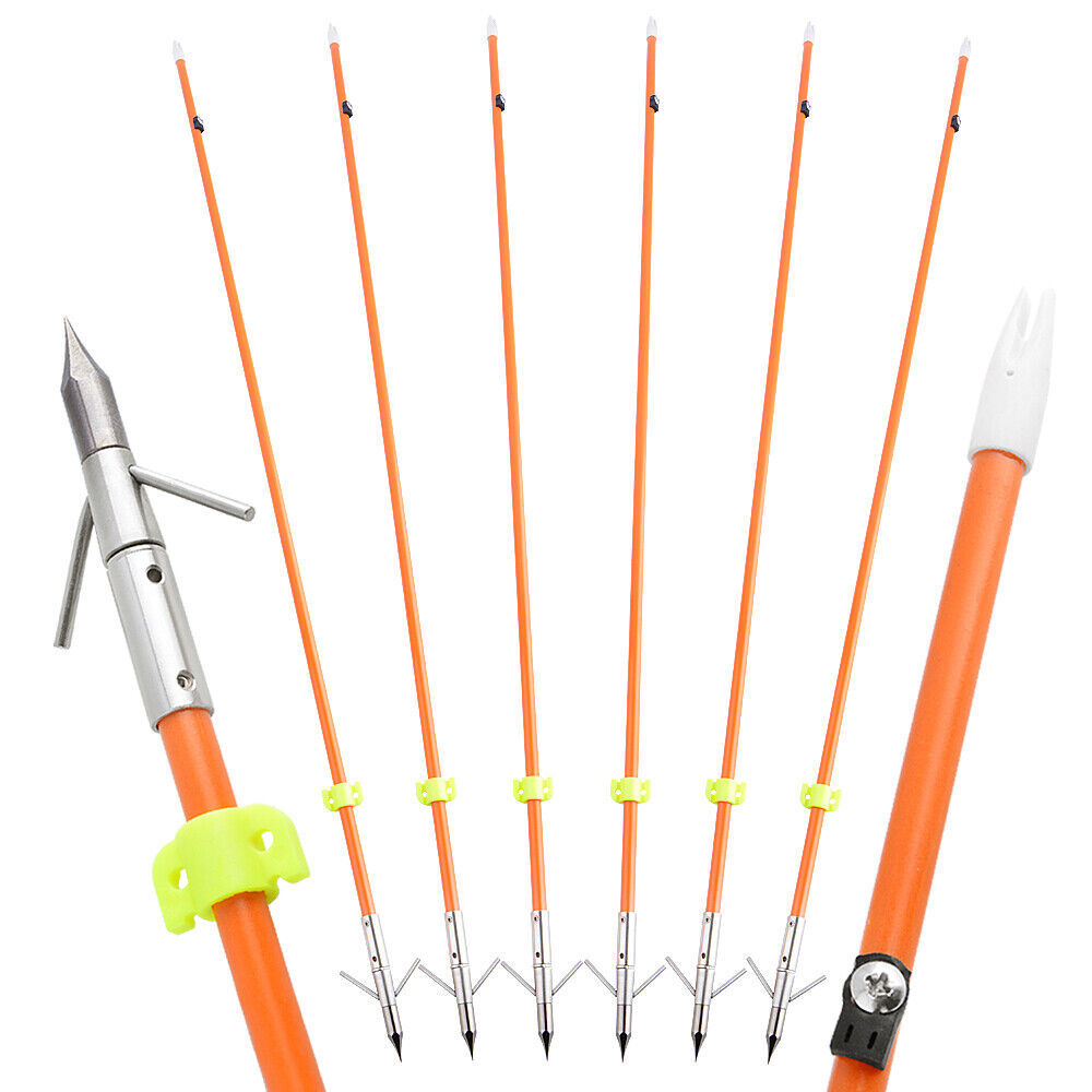 🎯32'' Bow Archery Fishing Arrows for Anglers Hunter-AMEYXGS Archery