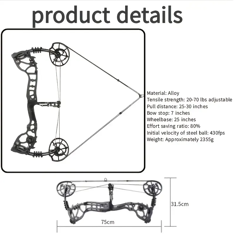 Compound Bow and Arrow Set for Hunting & Target Practice – Complete Archery Kit