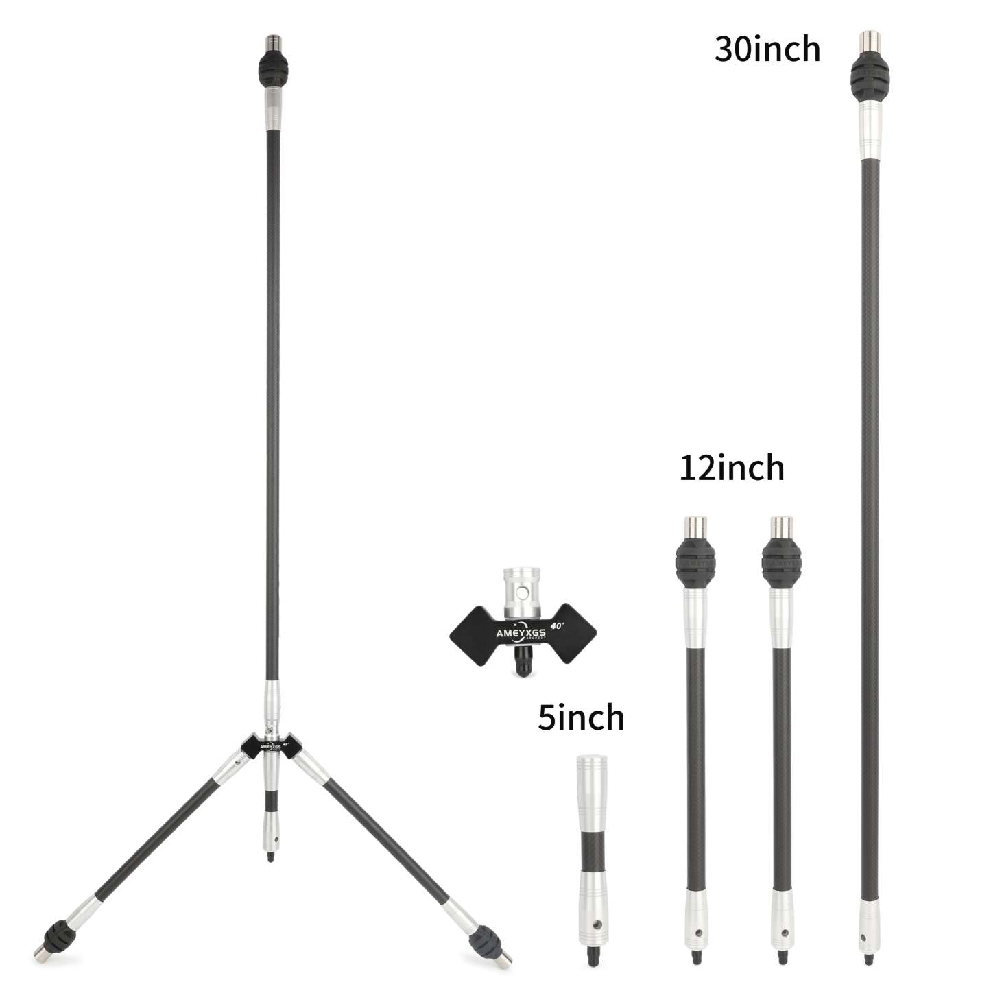 🎯AMEYXGS Archery Pro Recurve Bow Target Stabilizer 3K Carbon Long Stabilizer-AMEYXGS Archery