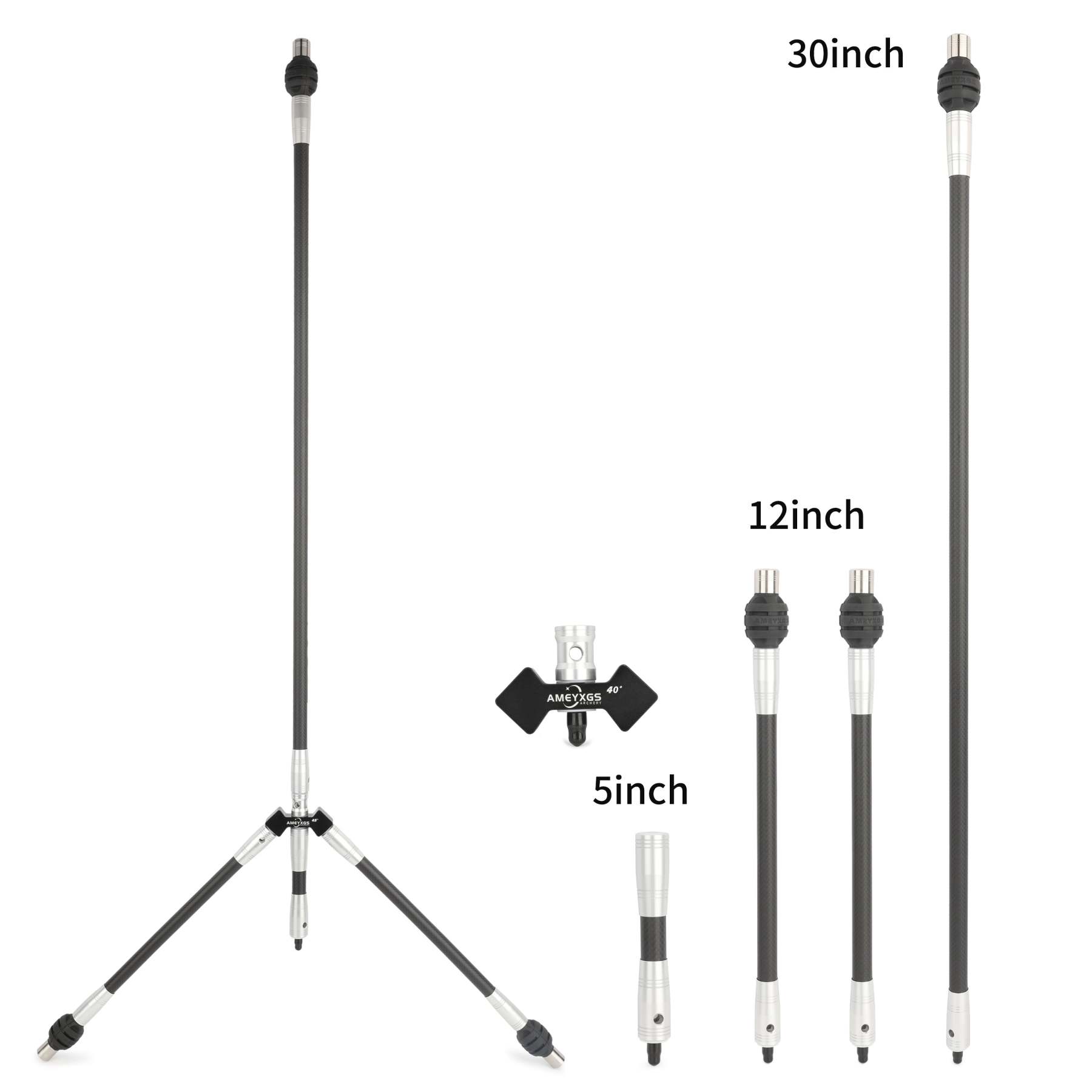 🎯AMEYXGS Archery Pro Recurve Bow Target Stabilizer 3K Carbon Long Stabilizer-AMEYXGS Archery