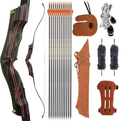 AMEYXGS Archery 30-60lbs Recurve Bow Huntingbow Kit Archery