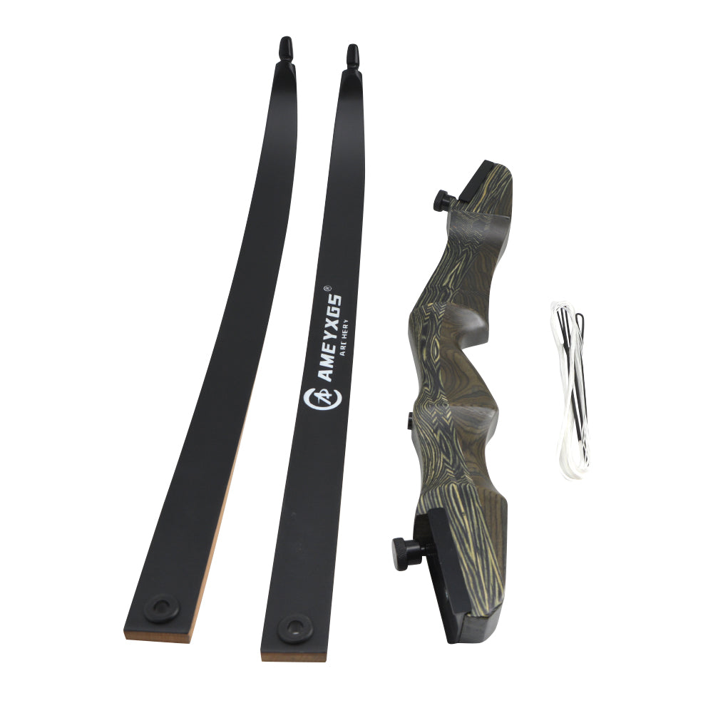 AMEYXGS Archery 62'' Takedown Wooden Recurve Bow Target