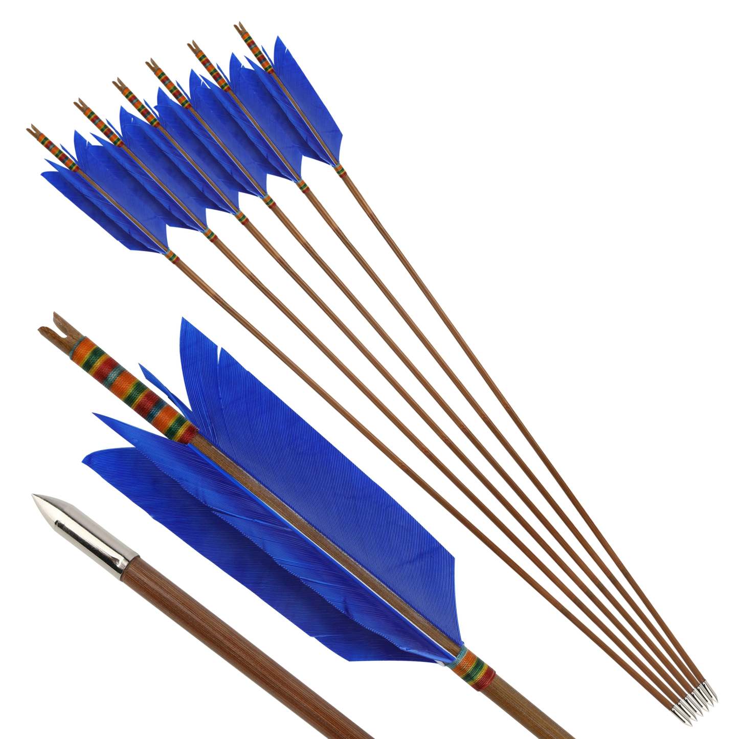 🎯FLU FLU AMEYXGS Archery Bamboo Arrow Handmade for Traditional Longbow-AMEYXGS Archery