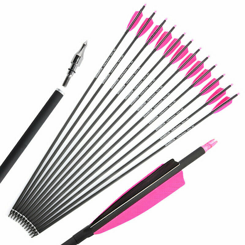 🎯Archery Carbon Arrow for Hunting Shooting-AMEYXGS Archery