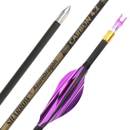 🎯AMEYXGS Archery Competitive 4.2mm Target Arrows Carbon Arrow Spine 700/800/900/1000-AMEYXGS Archery