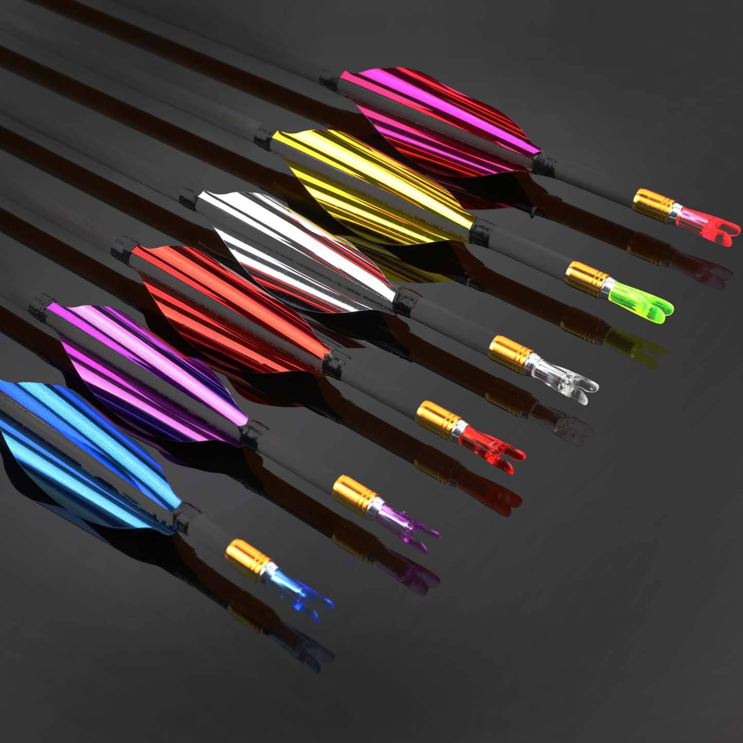 🎯AMEYXGS Archery Competitive 4.2mm Target Arrows Carbon Arrow Spine 700/800/900/1000-AMEYXGS Archery