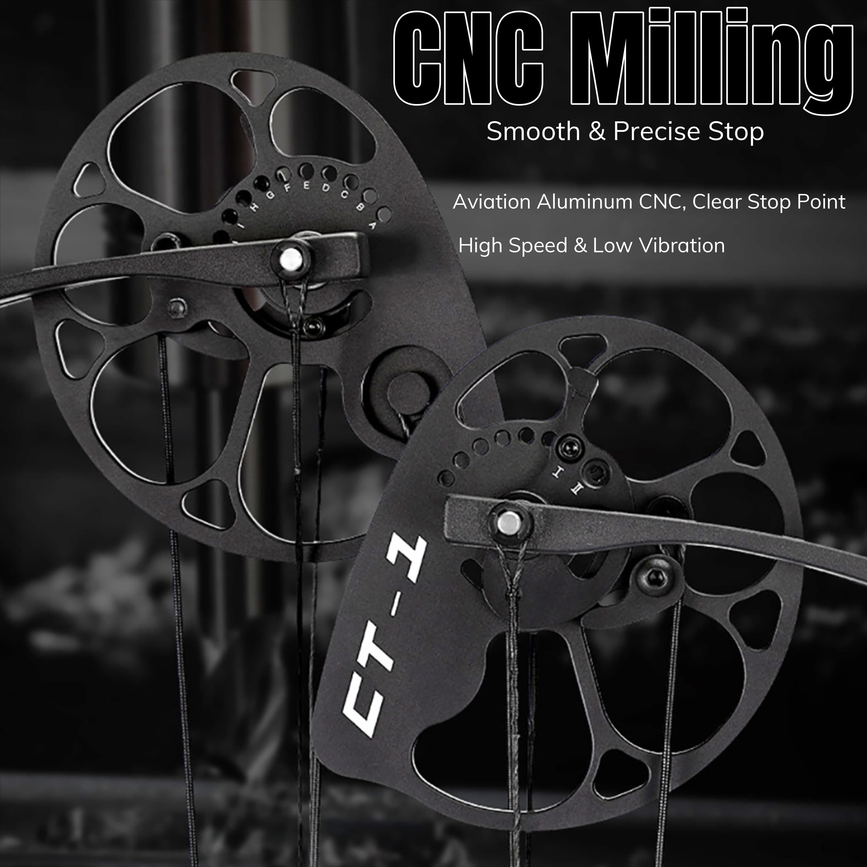 AMEYXGS Archery Compound Bow 30-70lbs CNC 7075 320fps 