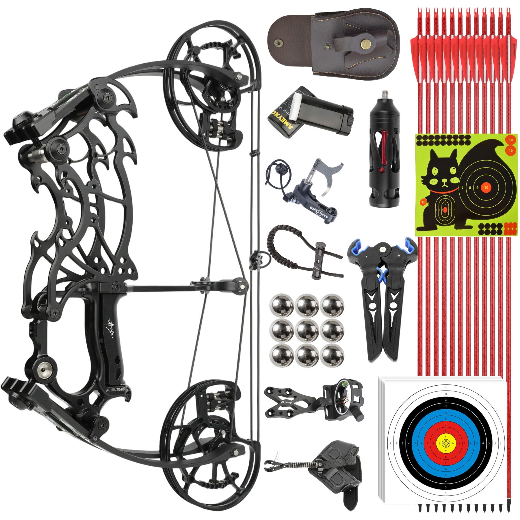 AMEYXGS 30-70lbs Target Compound Bow Kit Shooting Archery