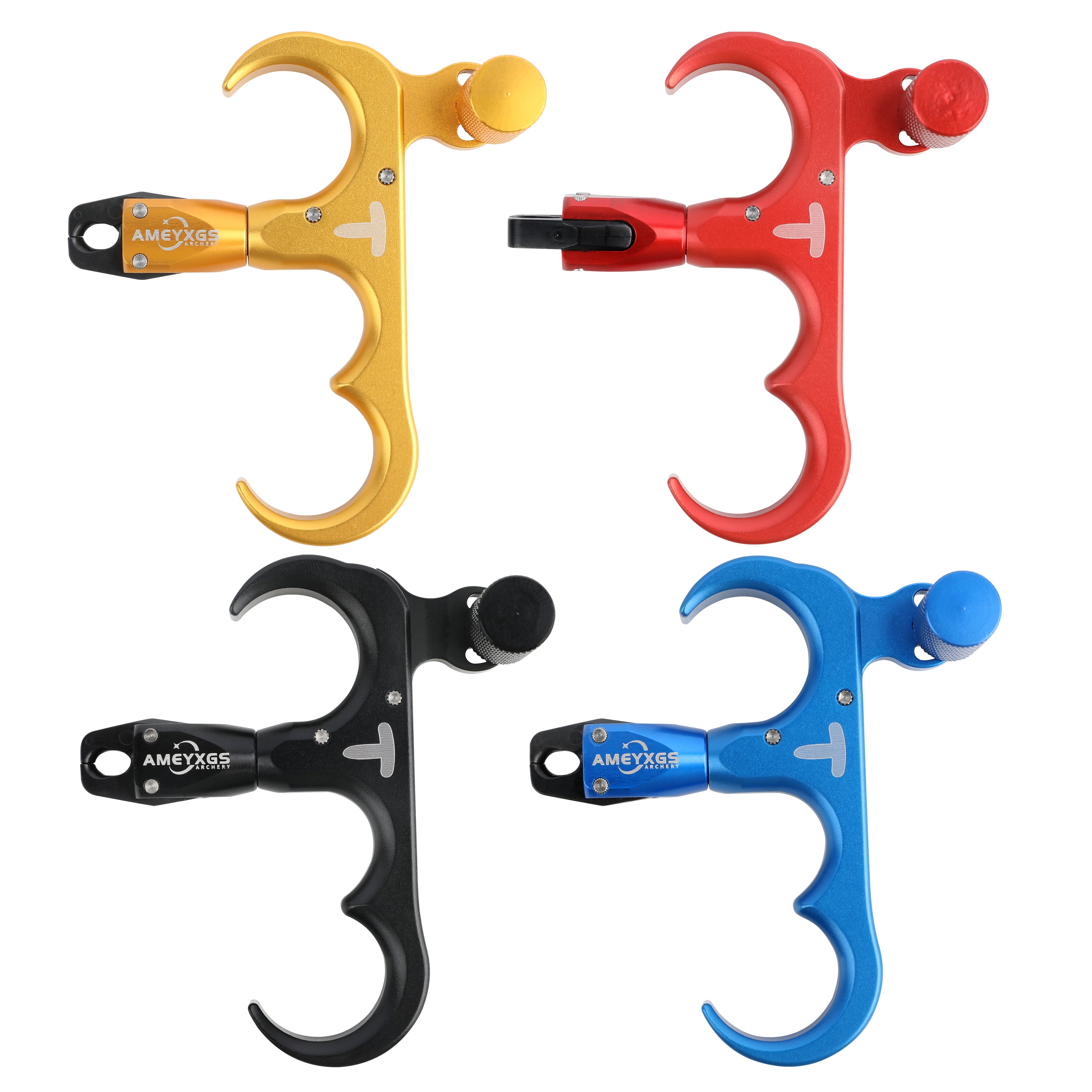 thumbnail image 2 of ZSHJGJR 3-Finger Bow Release Aid - Aluminum Archery Thumb Release For Compound Bows 2 of 14