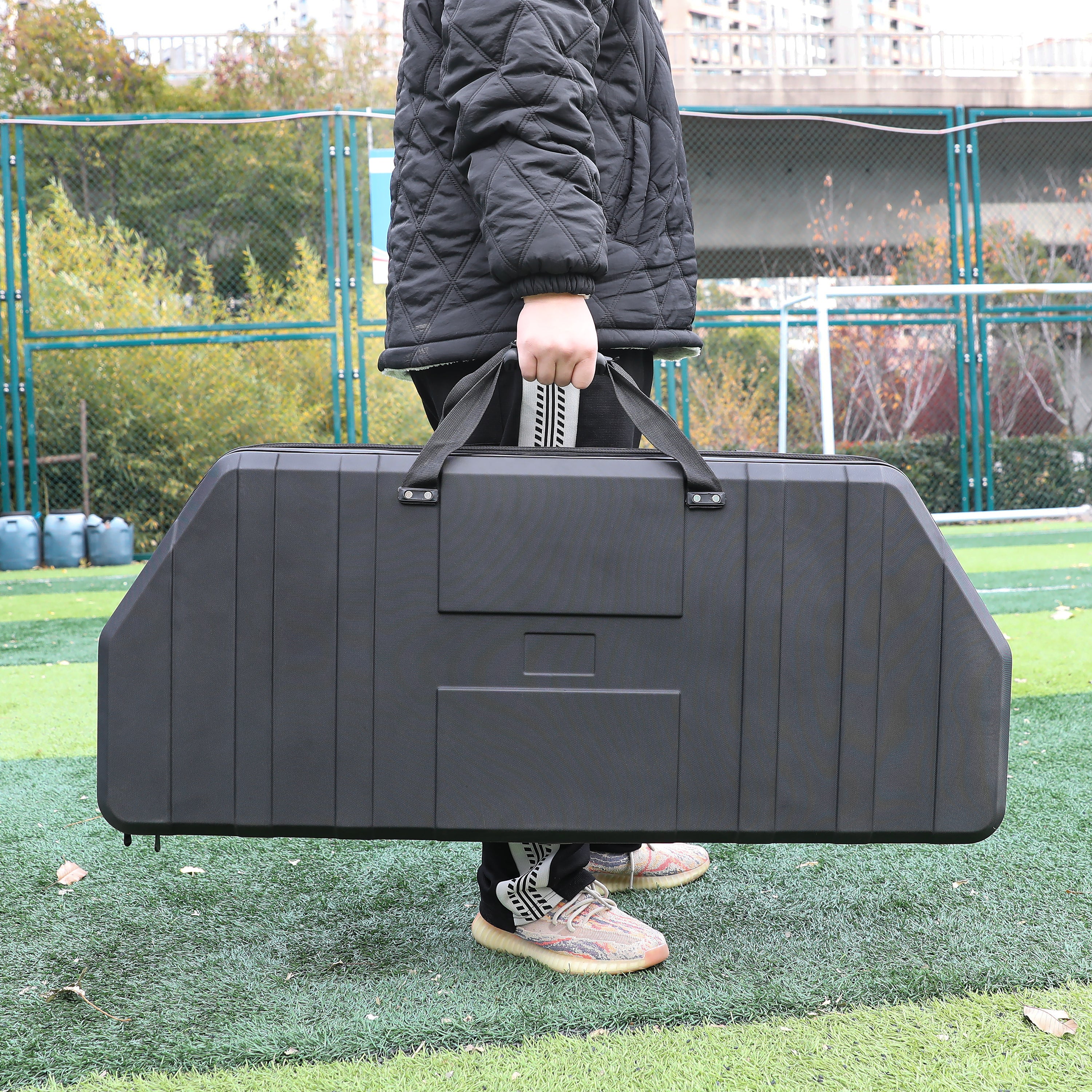 Alephnull Compound Bow Case - Lightweight 600D Polyester Archery Bag With Arrow Pocket